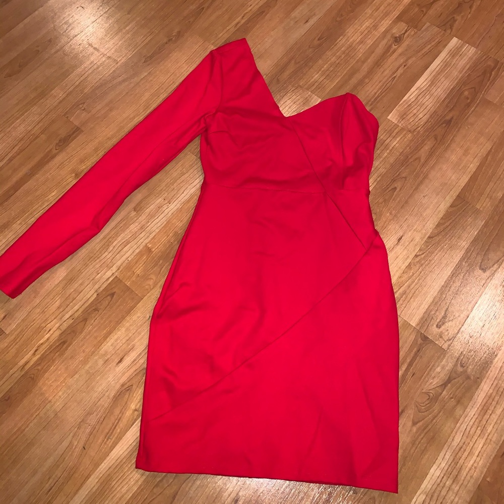 Red One Long Sleeve Dress